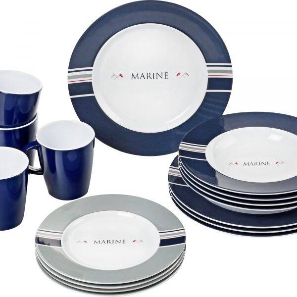 Geschirr-Set Marine, 16-teilig