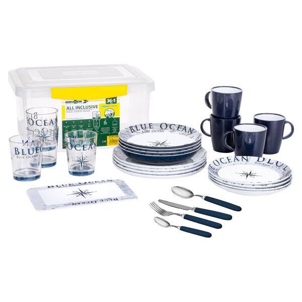 Brunner Geschirrserie Blue Ocean Blue Ocean 37tlg.